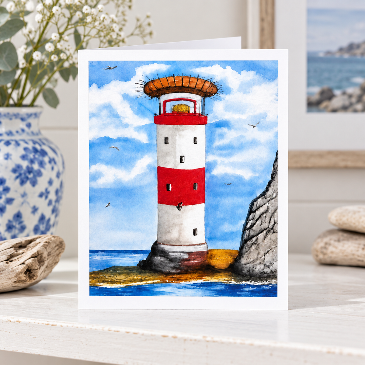 Pack of 3 Coastal Art Cards