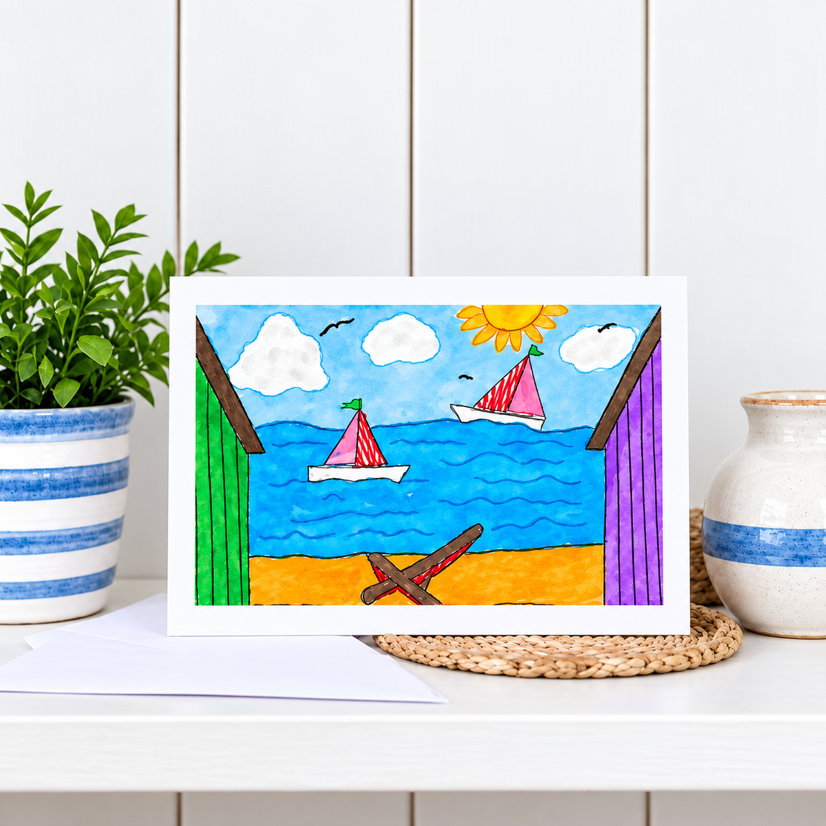 Small Yachts On The Sea
