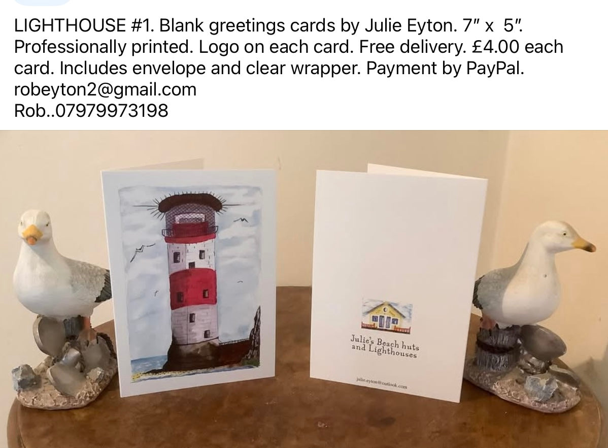 LIGHTHOUSE #1. Greetings card