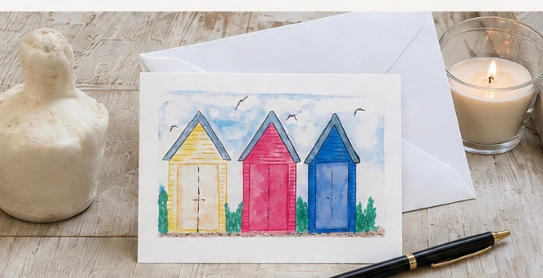 Pack of 5 Coastal Art Cards